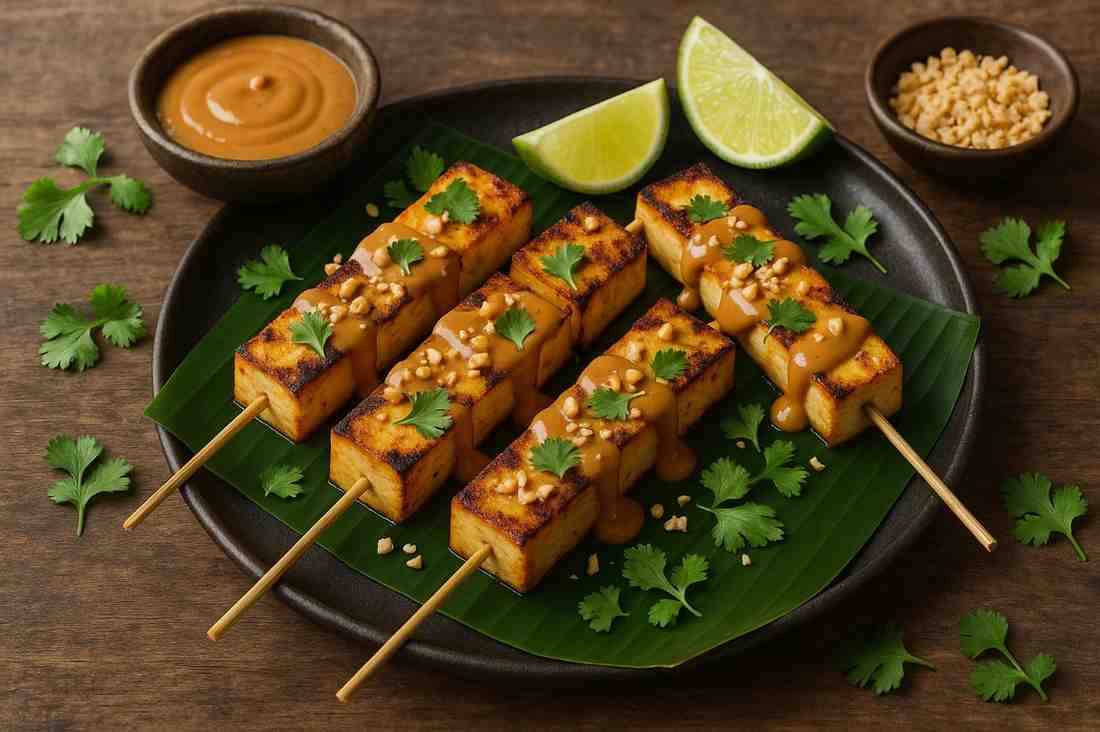 Peanut Tofu Satay: A Plant-Based Twist on a Southeast Asian Classic